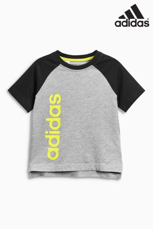 adidas Essential Grey/Black Raglan T-Shirt